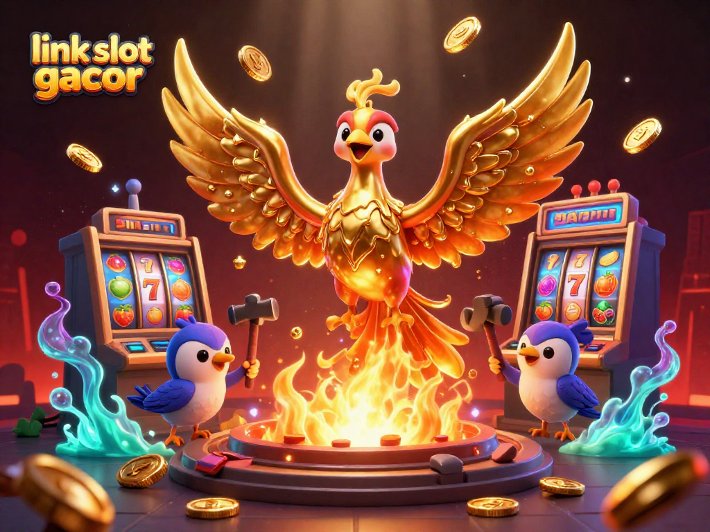 Experience excitement with link slot gacor as molten gold coins form, introducing vibrant slot machines.