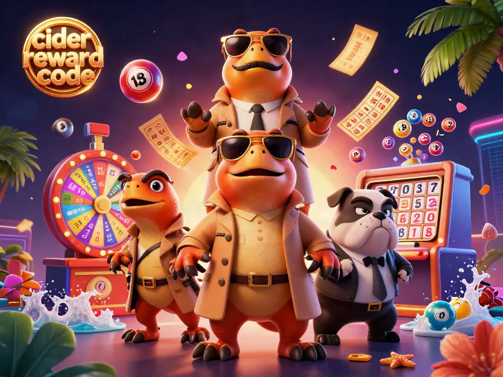 Cider casino reward code unlocks exciting promotions with three raptors in a trench coat entering a casino.