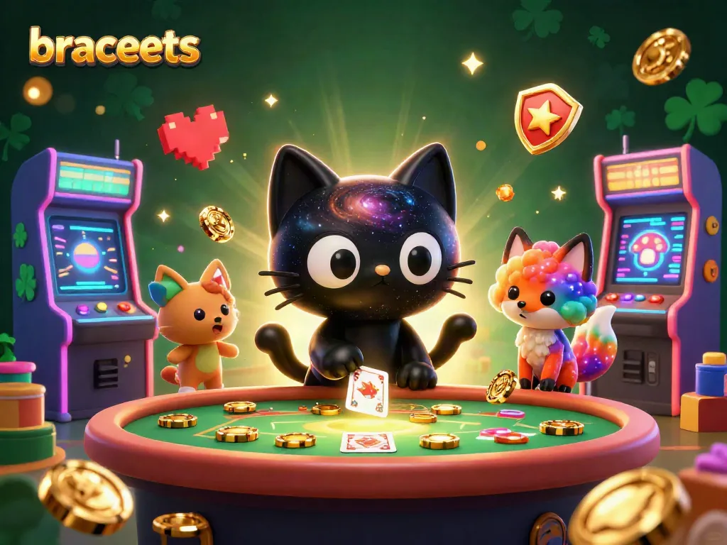Experience the thrill of bracelets captivating players at a cosmic casino table.