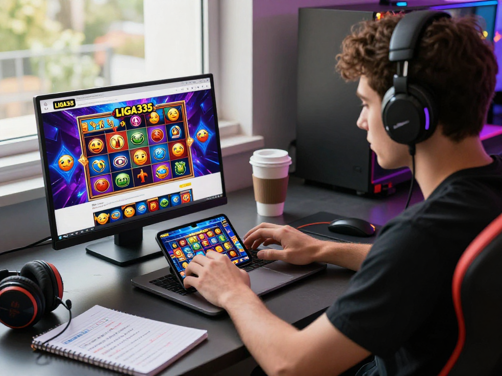 Pengguna memainkan iga 335 di perangkat mobile dengan grafik slot berwarna-warni yang menciptakan pengalaman bermain yang seru.