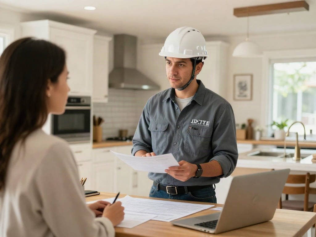 Professional referral opportunities with trusted local contractor and real estate agent at staging site.