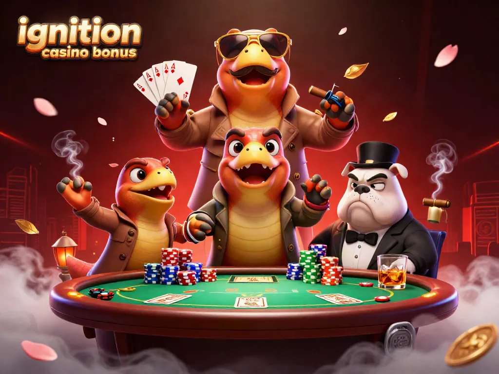 Engage with the ignition casino bonus as raptors in disguise attempt entry at a lively casino.