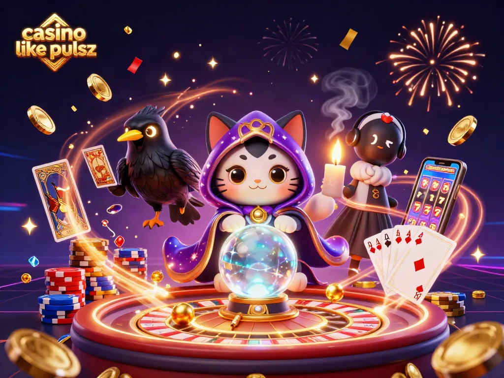 Play exciting games at a casino like Pulsz with vibrant characters and thrilling elements.