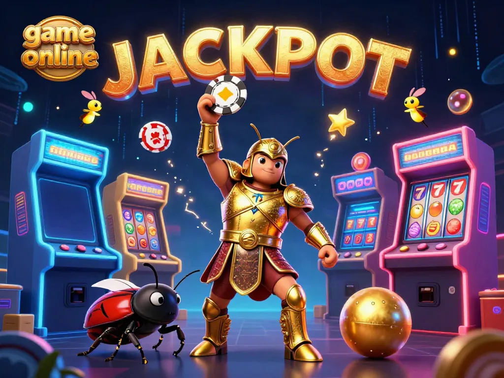 Experience thrilling game online action with vibrant characters and casino elements illustrated in a striking 3D scene.