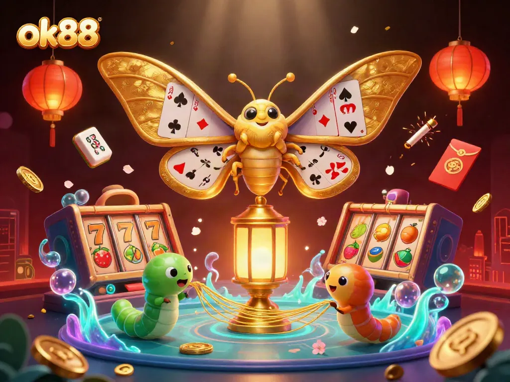 Experience epic wins with ok88 featuring vibrant casino elements in a stunning 3D illustration.