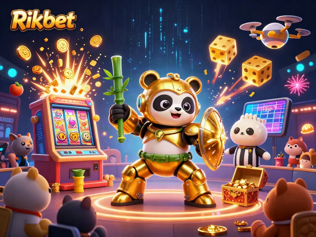 Experience exciting gameplay with Rikbet in an electrifying casino scene filled with dynamic elements.