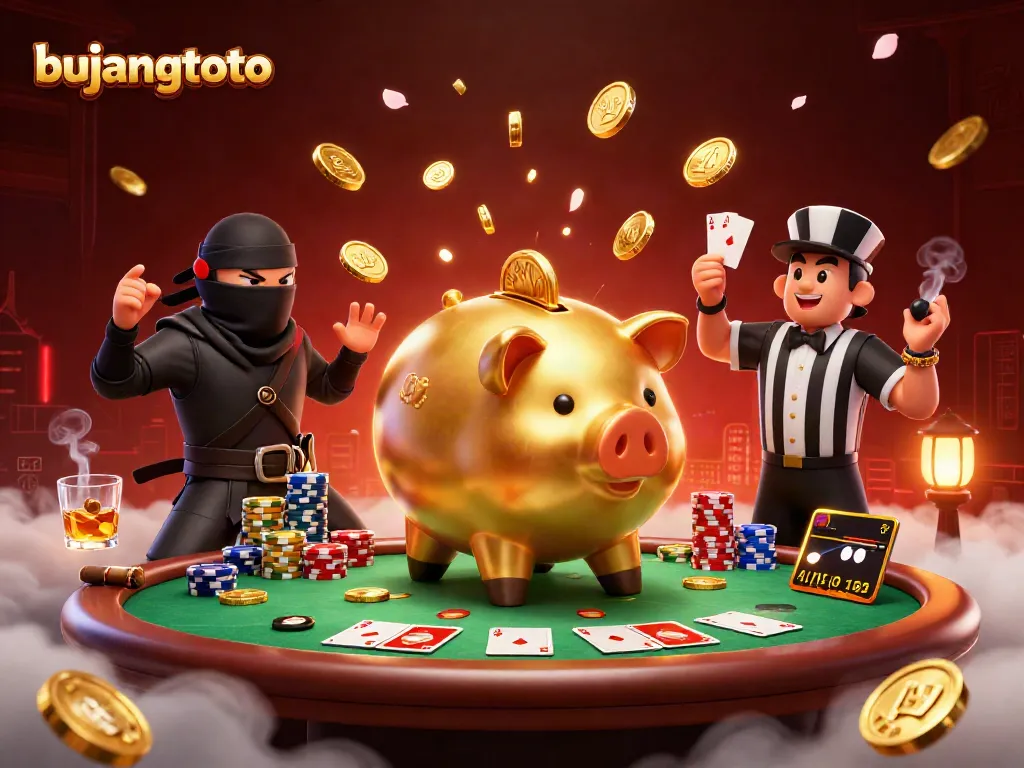 Experience the excitement of bujangtoto with dynamic casino characters and vibrant elements!
