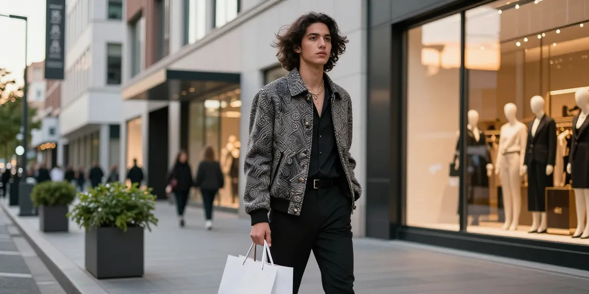 Gaya hidup mewah dengan fashion luxury111 di lingkungan perkotaan yang modis.