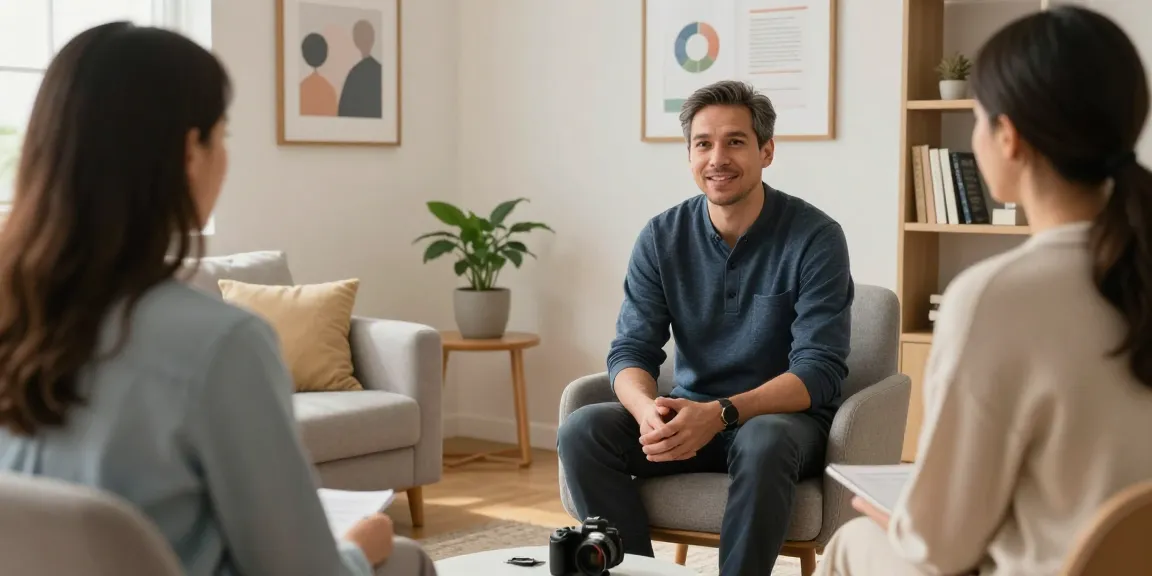 Connection in therapy with Robert, a relationship and attachment therapist Murfreesboro TN, creating a welcoming and warm atmosphere.