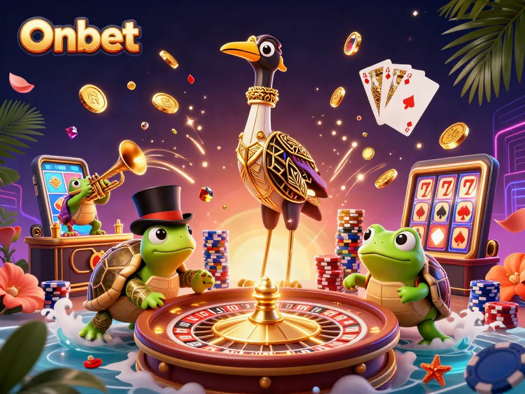 Engage with Onbet’s vibrant casino scene featuring a lively speakeasy bar, complete with dazzling treasures and gaming excitement.