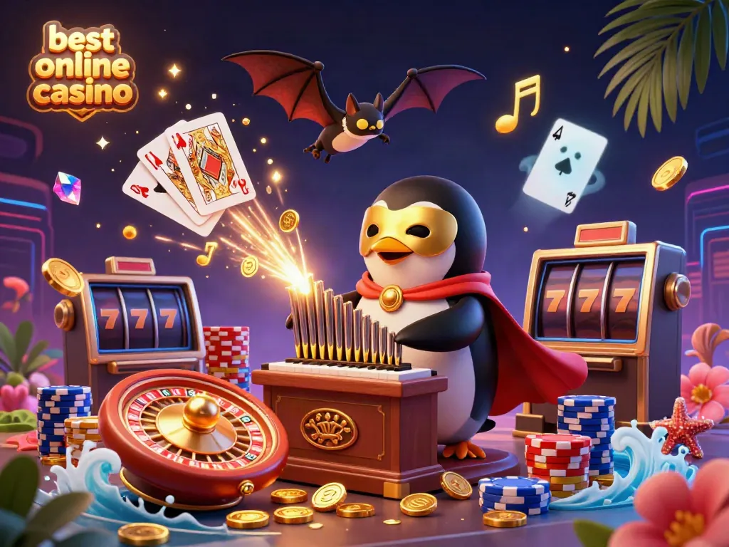 Experience the thrill of the best online casino with dynamic gaming elements and vibrant characters.