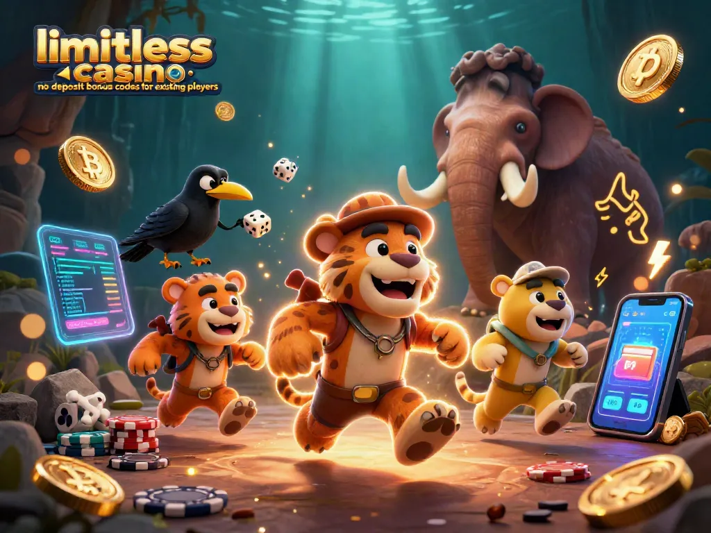 Play with limitless casino no deposit bonus codes for existing players in a vibrant, dynamic casino scene.