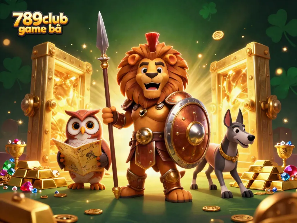Experience the thrill of 789club game bài with vivid 3D characters and game elements.