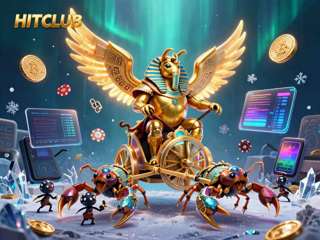 Experience the excitement of HITCLUB with vibrant 3D casino elements and engaging characters.