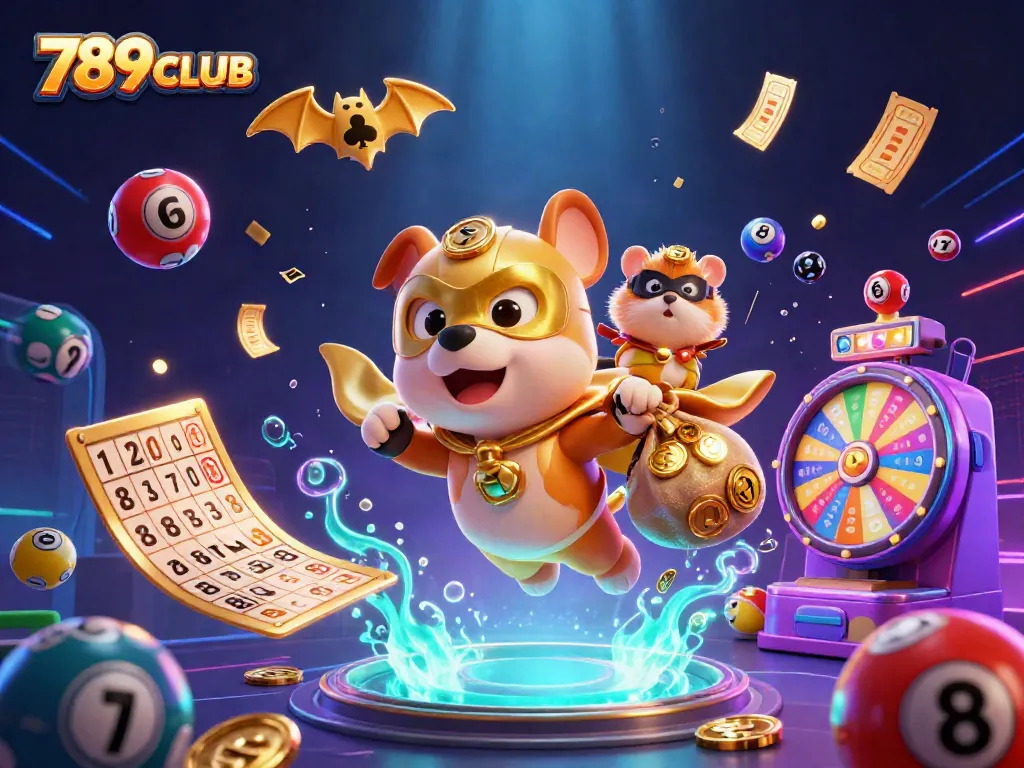 Engage with exciting gameplay dynamics at 789CLUB, featuring fun lottery elements and a superhero theme.